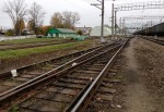 станция Куровская: Вид из западной горловины в чётном направлении