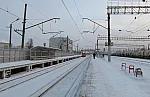 станция Куровская: Вид в сторону Шатуры со второй платформы
