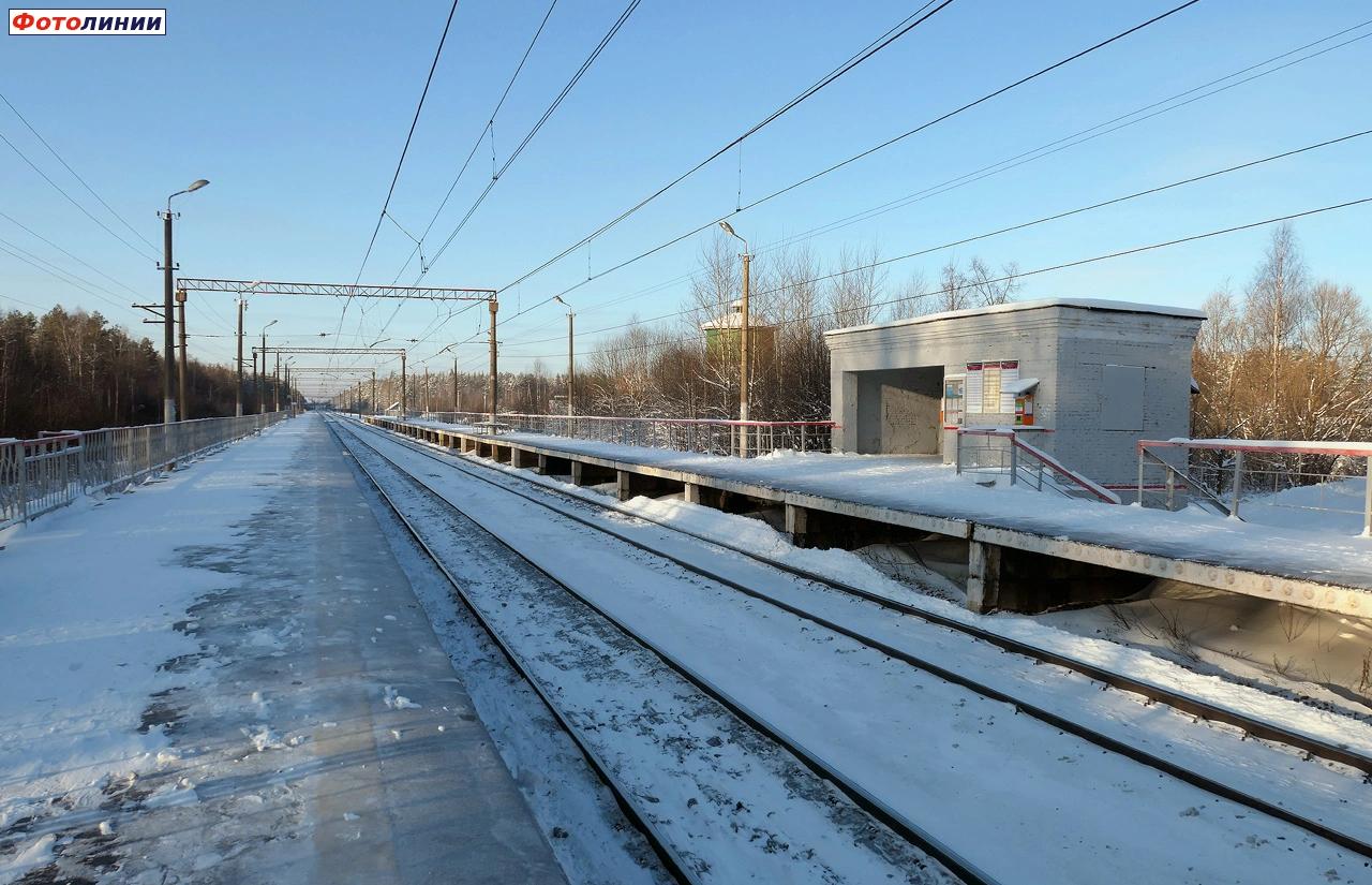 Вид в сторону Москвы с платформы № 2
