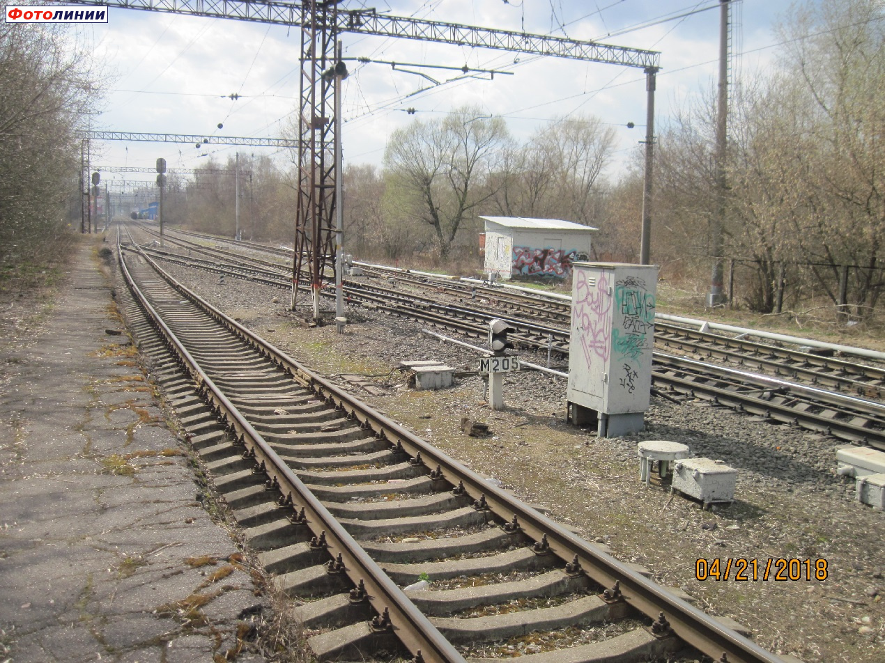 Светофор М205 и станционная постройка