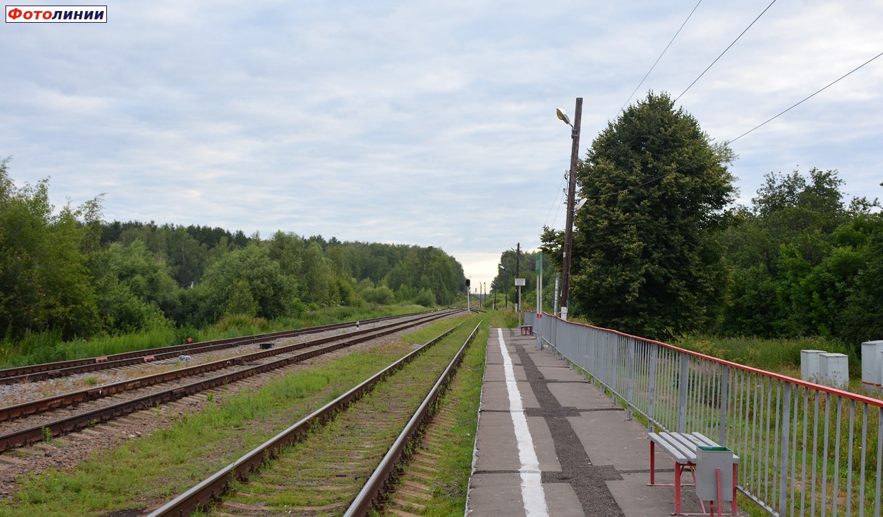 Вид с платформы в сторону Голутвина