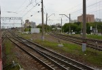 станция Рязань I: Вид на станцию с западной горловины, справа пути на ст. Рязань-2