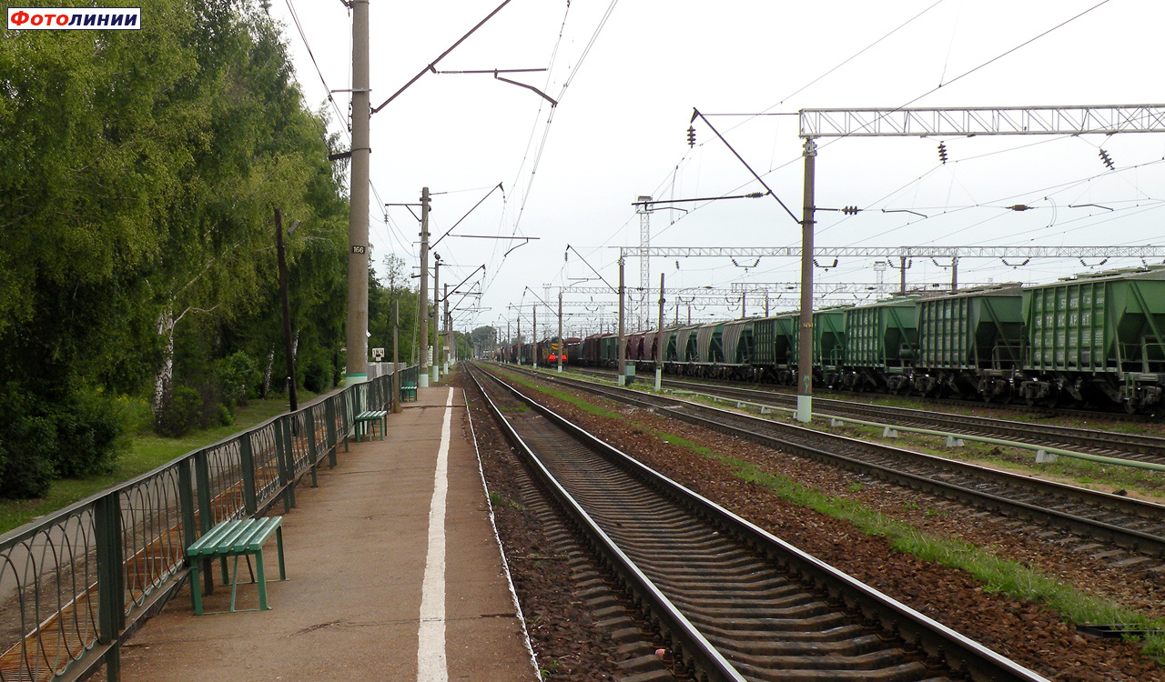 Платформа № 2 (на Москву). Вид в сторону Москвы