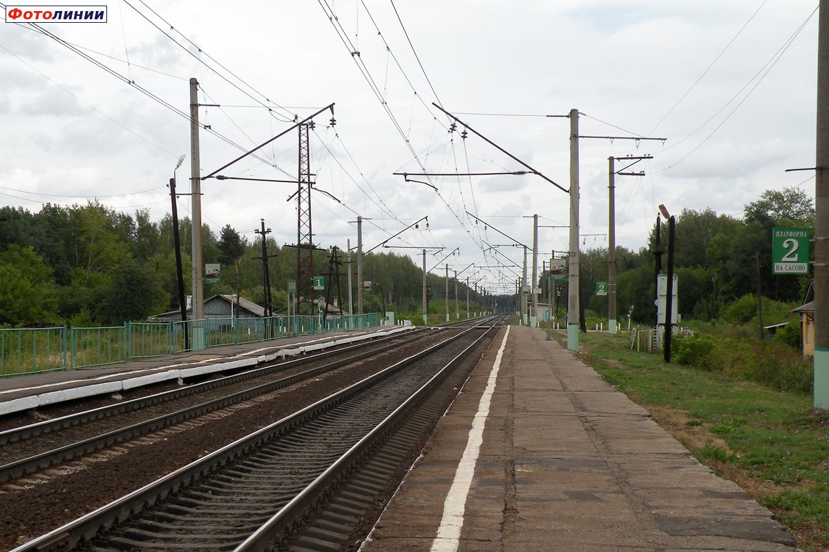 Вид со 2-й платформы в сторону Сасово
