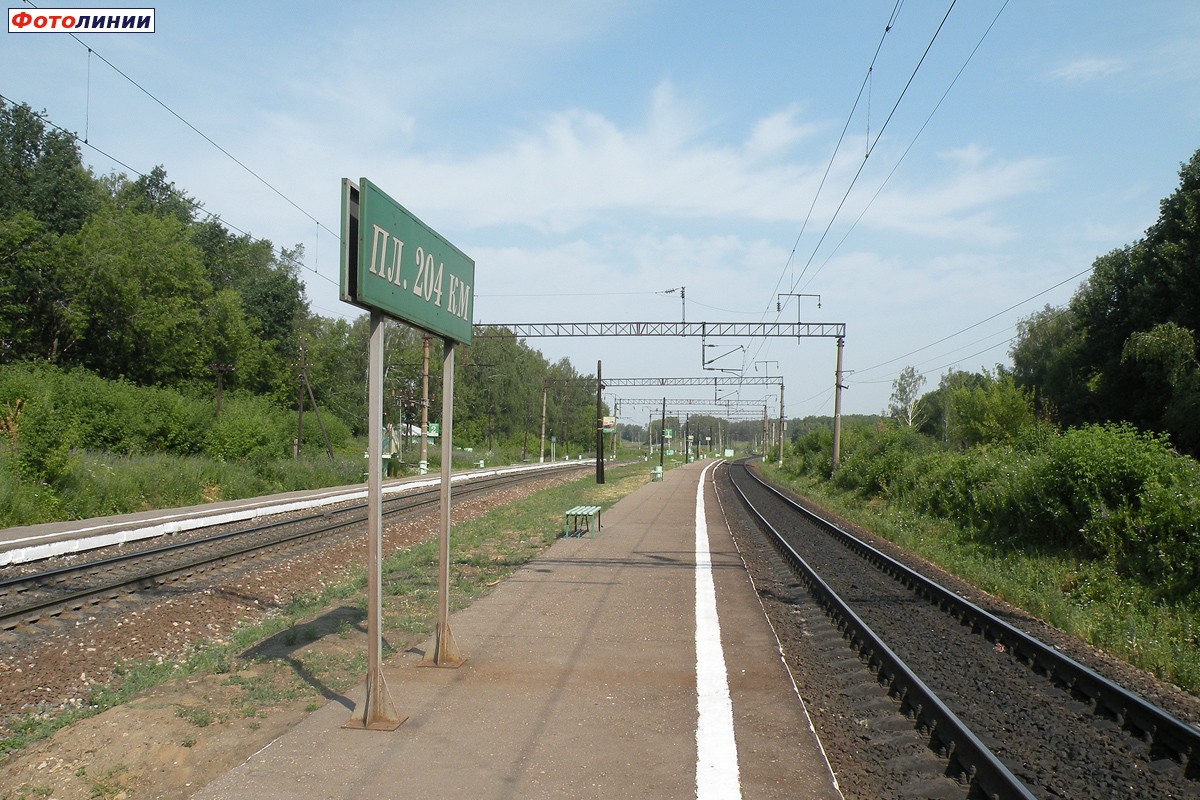 Вид с 1-й платформы в сторону Рязани