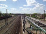 станция Михнево: Вид в сторону ст. Жилёво и Яганово