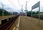 станция Домодедово: Вид со второй платформы в нечётном направлении