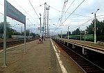станция Домодедово: Вид со второй платформы в чётном направлении