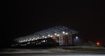 о.п. Национальный Аэропорт "Минск": Общий вид ночью