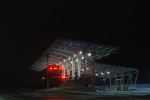 о.п. Национальный Аэропорт "Минск": Вид платформы в сторону Смолевич ночью