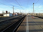 станция Жилёво: Вид с первой платформы в чётном направлении