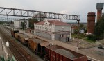 станция Узуново: Первая платформа, вид в сторону ст. Серебряные Пруды