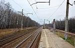 о.п. Топканово: Вид в сторону Москвы с платформы № 2