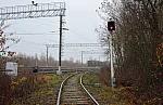станция Виленки: Маневровый светофор М15 с подъездного пути подстанции