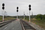 станция Павелец-Сызранский: Выходные светофоры Н2, Н1, Н3 и маршрутный указатель МУ4
