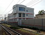 станция Подольск: Пост ЭЦ, вид в нечётном направлении