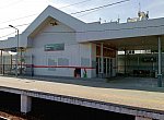 станция Подольск: Северный турникетный павильон на первой платформе