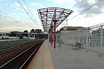 станция Царицыно: Навес на второй платформе, вид в нечётном направлении