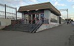 станция Царицыно: Северный турникетный павильон на второй платформе