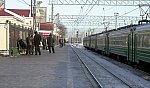 станция Подольск: Вид с 1-й платформы в сторону Москвы