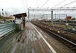станция Подольск: Вид с временной первой платформы в чётном направлении