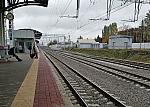 станция Подольск: Вид с третьей платформы в чётном направлении
