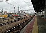 станция Подольск: Реконструкция второй платформы, вид с третьей платформы в чётном направлении