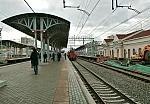 станция Подольск: Вид с новой второй платформы в нечётном направлении