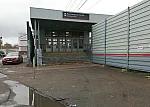 станция Подольск: Закрытый вход со стороны города в северный турникетный павильон у первой платформы