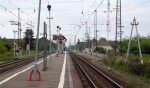 станция Шарапова Охота: Вид с платформы в сторону Тулы