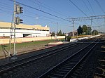 станция Тарусская: Первая платформа и грузовой тупик, вид в чётном направлении