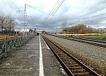 станция Ясногорск: Вид с первой платформы в чётном направлении