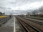 станция Ясногорск: Вид со второй платформы в нечётном направлении