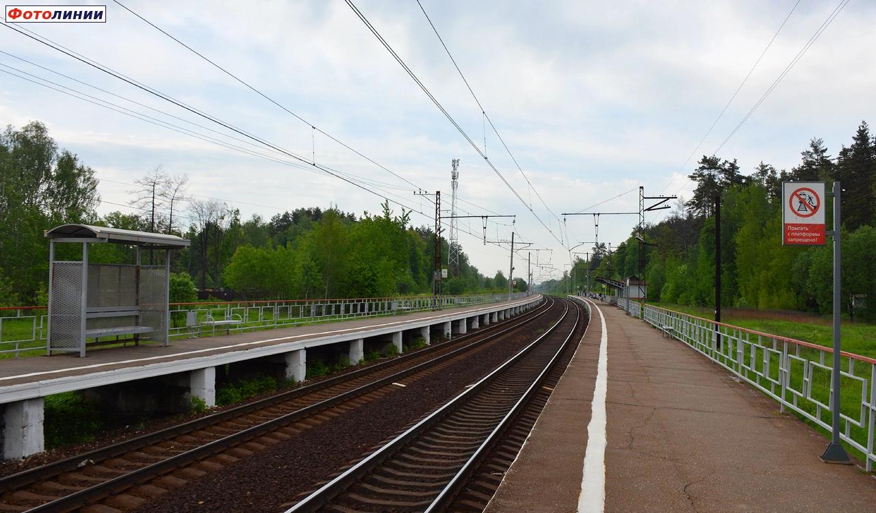 Вид в сторону Москвы с платформы № 2