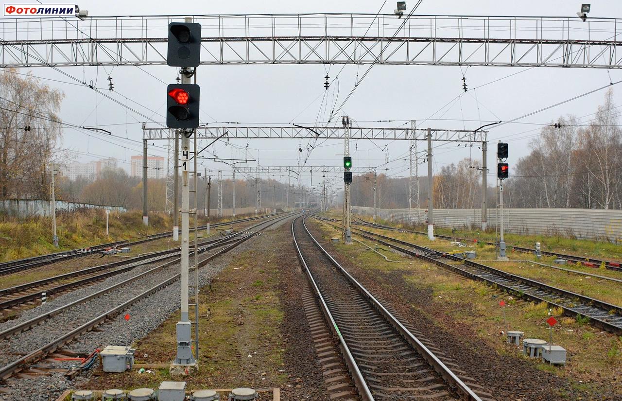 Выходные светофоры Ч1, Ч2, Ч4 (в сторону Москвы)