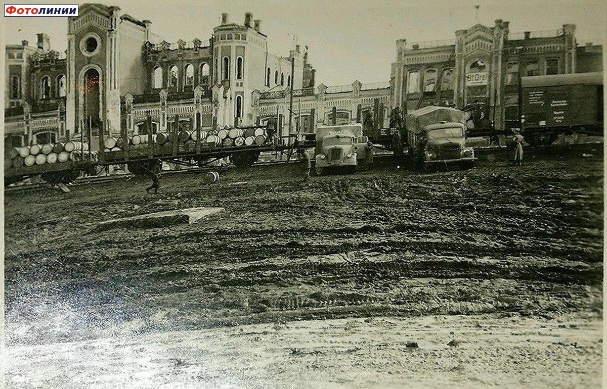 Повреждённое пассажирское здание, 1941-1943гг