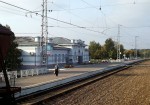 станция Змиевка: Пассажирское здание, вид в сторону Орла