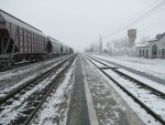 станция Охочевка: Вид с платформы в сторону Касторной