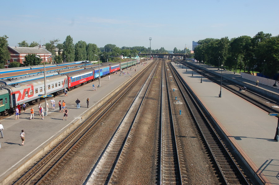 Вид станции в сторону Полоцка/Езерища