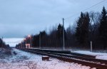 путевой пост 25 км (о.п. Савченки): Вид платформы в сторону Витебска