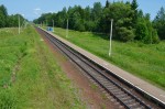путевой пост 25 км (о.п. Савченки): Платформа, вид в сторону Витебска