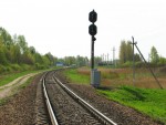 станция Замосточье: Входной светофор Н (со стороны Витебска)