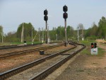 станция Замосточье: Выходные светофоры Ч3, Ч1, Ч2 и Ч4 (в сторону Витебска)