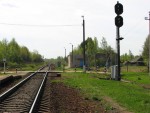 путевой пост 25 км (о.п. Савченки): Входной светофор Н (в сторону Орши)