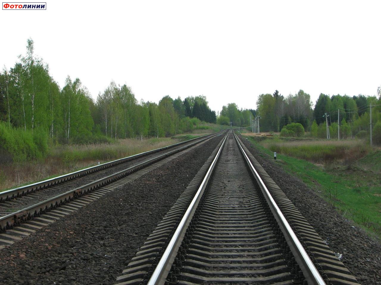 Территория бывшего поста (вид в сторону Орши)