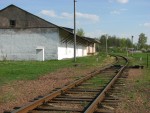 станция Богушевская: Подъездной путь и пакгауз у северной горловины