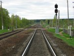 станция Стайки: Входные светофоры НД и Н (со стороны Витебска)