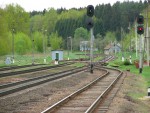 станция Стайки: Выходные светофоры Н4, Н2, Н1 и Н3 (в сторону Орши)