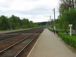 станция Стайки: Вид станции в сторону Орши с первой платформы