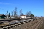 станция Стайки: Вид платформ в сторону Витебска
